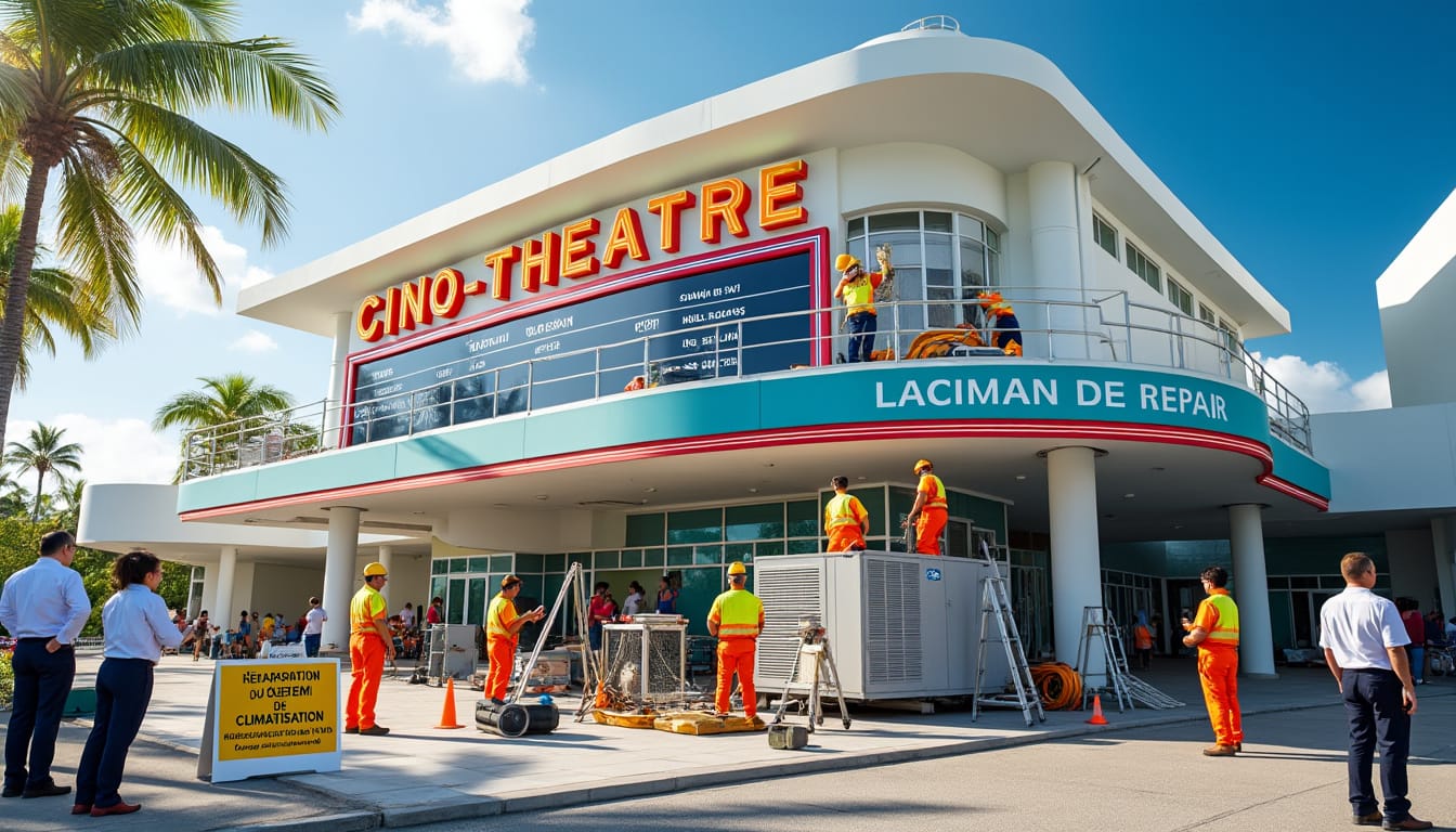 Réparations de la climatisation au ciné