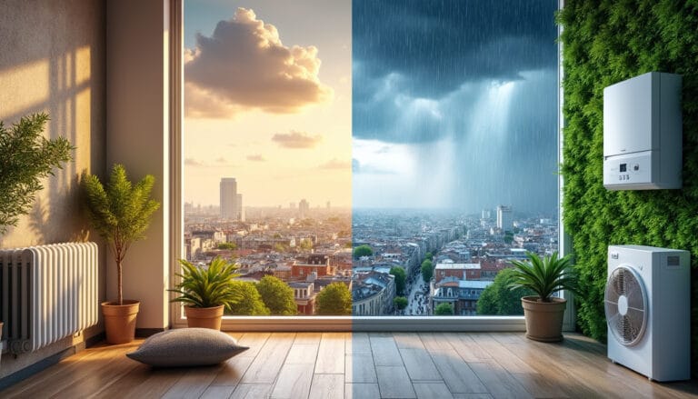Impact de la croissance démographique et du réchauffement climatique sur les systèmes de chauffage et de climatisation en France : analyse comparative